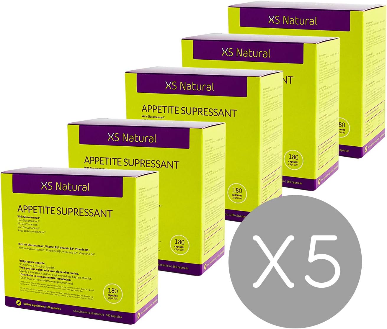 5 XS Natural Appetite Supressant: Satiating Capsules to Control and Reduce Appetite