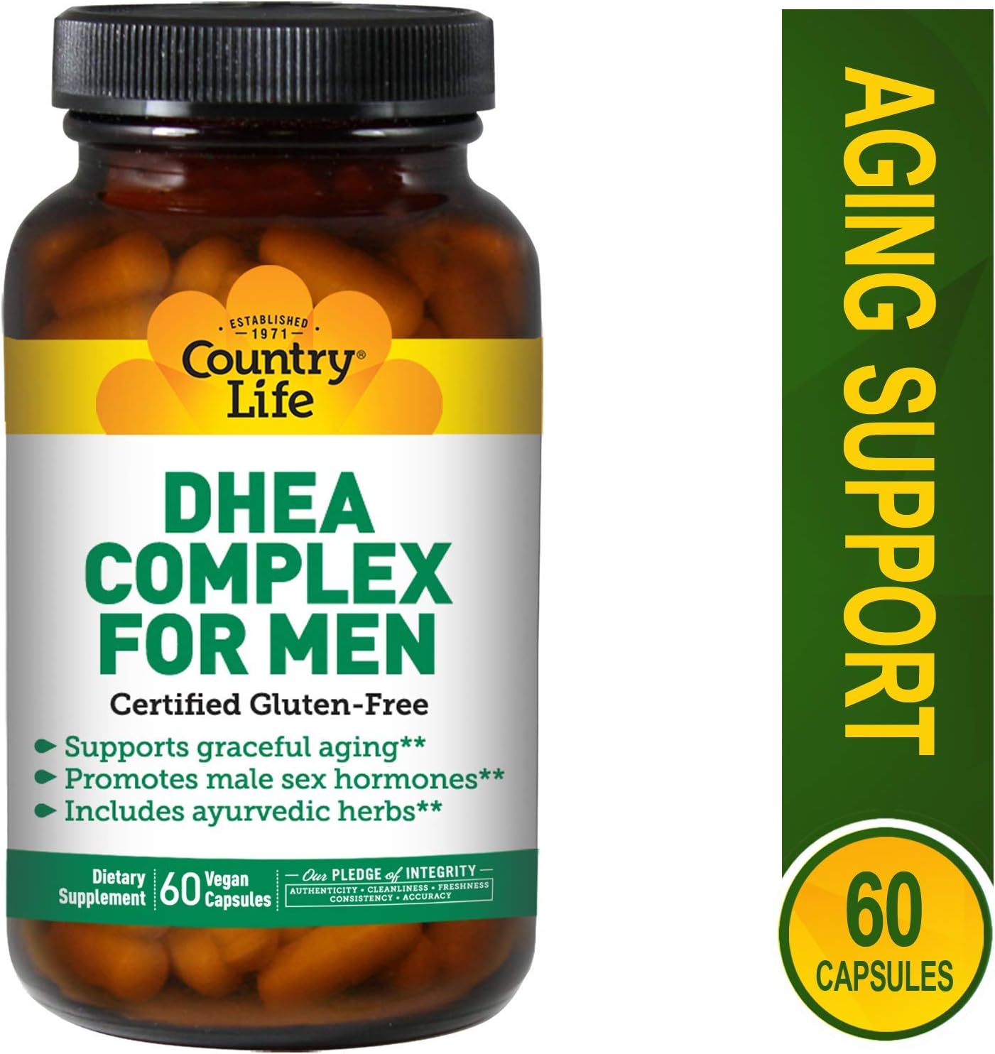 Country Life One A Day Multivitamins for Men, 60 Vegan Capsules