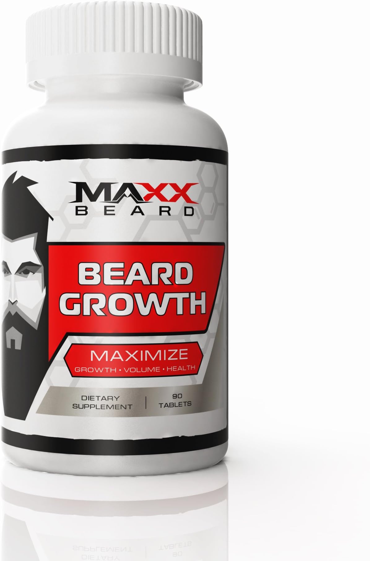 Beard Growth Vitamins for Men, Supports Full, Healthy and Sexy Beard and Mustache, Maxx Beard