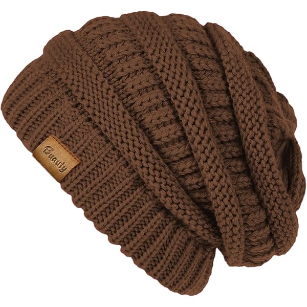 Amazon.com: Lilax Knit Slouchy Oversized Soft Warm Winter Beanie