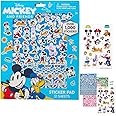 Disney Mickey Mouse Stickers for Kids - 12 Sheet Mickey Mouse Sticker Book Set With Puffy and Regular Stickers - 1000+ - Mickey & Friends, Minnie, Donald, Daisy, Goofy