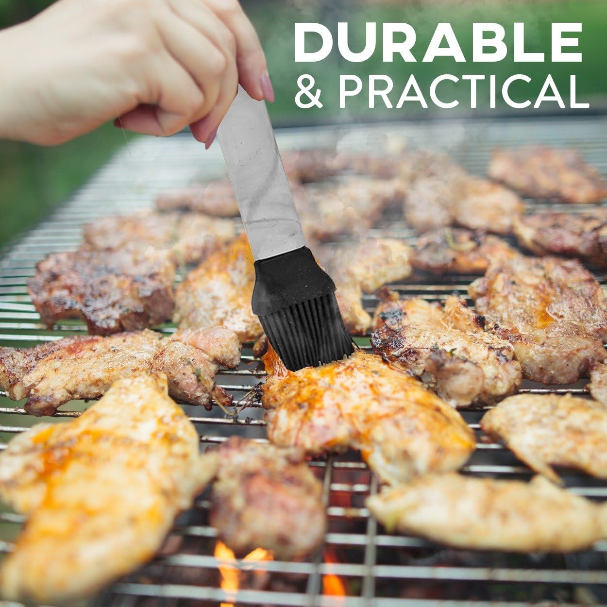 Deluxe Grill Set, Grill Accessories, 21 Piece Grilling Set, Heavy Duty Stainless Steel BBQ Tools Professional Grilling Accessories : Garden & Outdoor