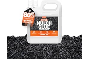Mulch Glue for Landscaping, 26.69OZ Rock Glue, Fast-Dry No-Toxic Long-Lasting, Strong Pebble Binder, Pea Gravel Binder for Ga
