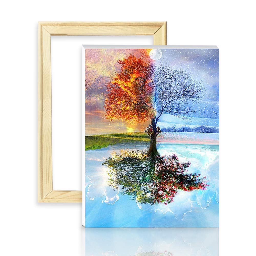 ABEUTY Dipingere con i numeri, XXXXXX, pittura a olio fai da te, 40 x