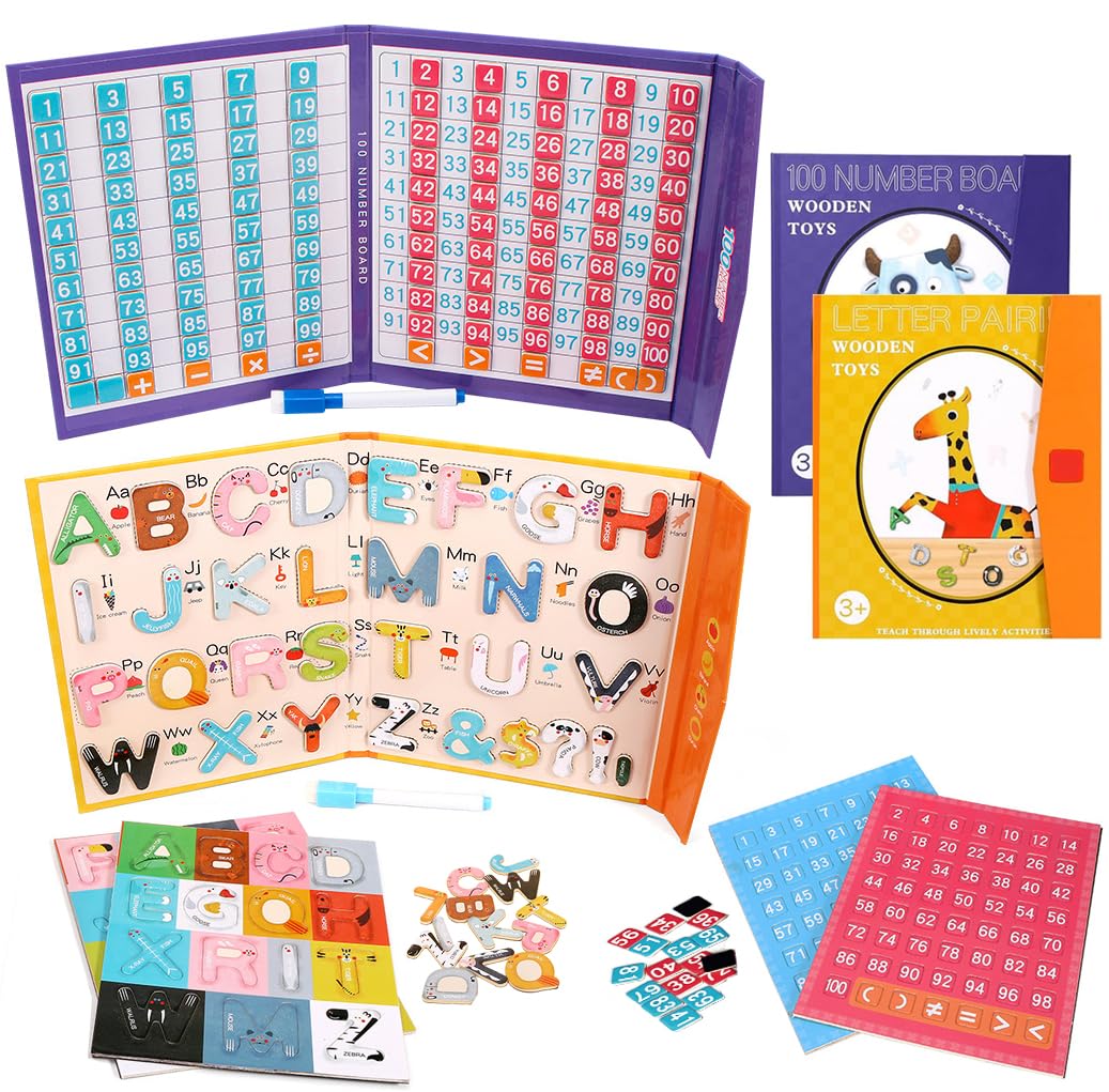Magnetic Alphabet Letters Numbers Board Puzzle