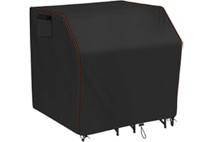 CATOTEL Patio Bar Set Cover, Waterproof Outdoot Bar Set Cover 420D Oxford Protective Wicker Bar Table Set Dustproof Cover 41"L X 40"W X 38"H,Black