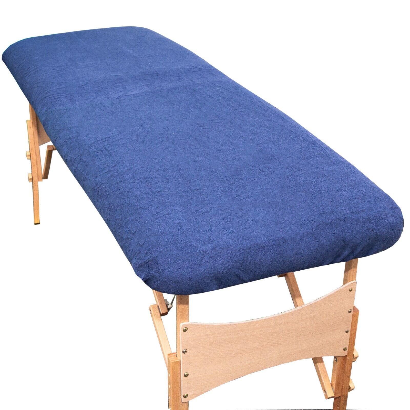 TowelsRus Aztex Luxury Massage Couch Cover Without Face Hole, Navy Blue