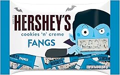 HERSHEY'S COOKIES 'N' CREME Fangs, Halloween Candy Bag, 9.45 oz