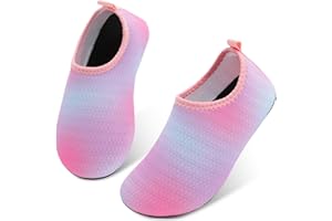 L-RUN Toddler Water Shoes Barefoot Aqua Socks Kids Swim Shoes for Beach Pool Surfing Yoga