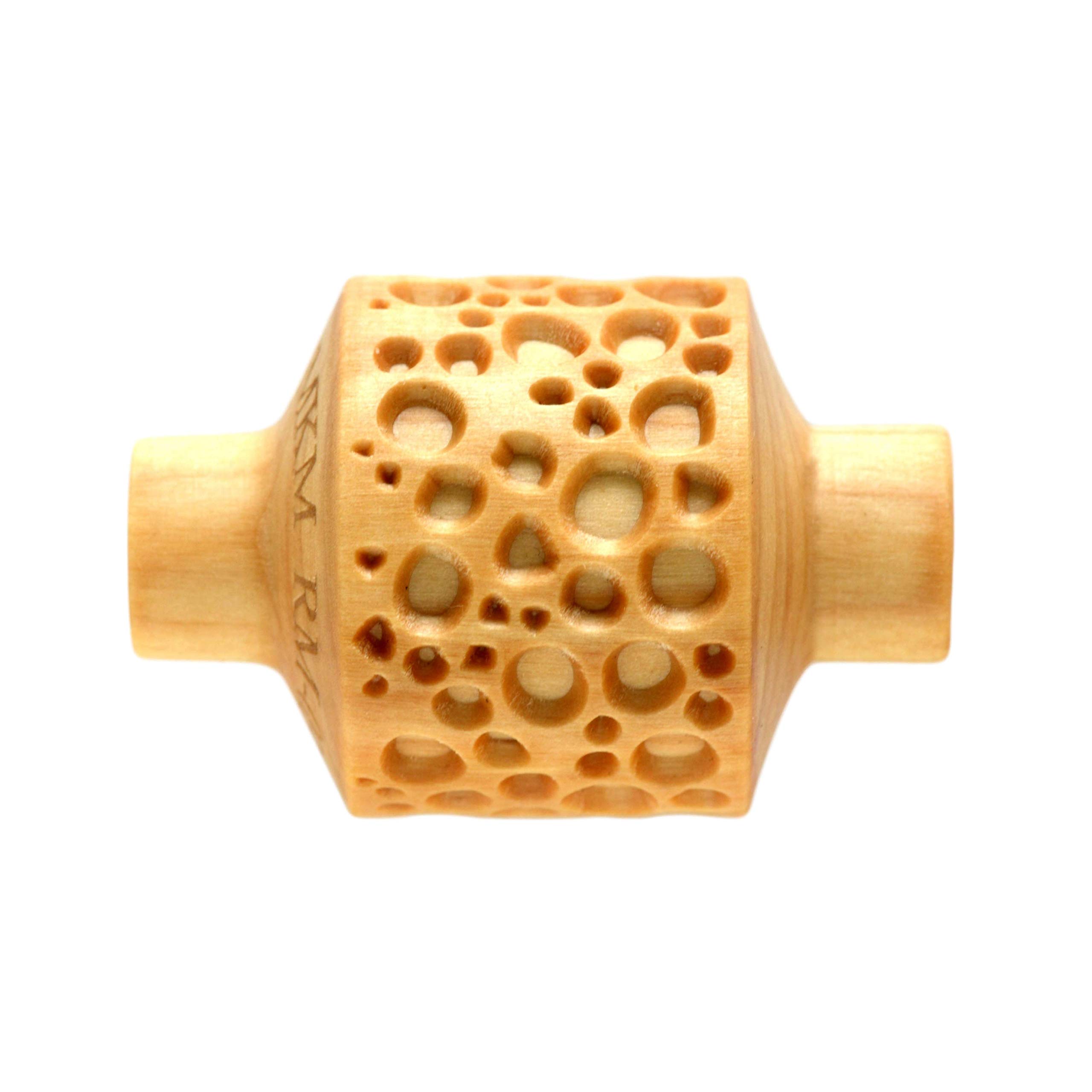 MKM Pottery Tools Wood Medium Handle Rollers for Clay (RM-036 Cobbles)