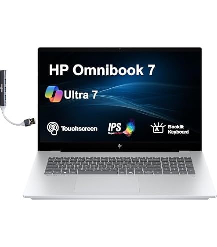 Amazon.com: HP Omnibook 7 AI Powered Laptop 17.3