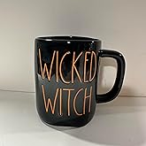 Rae – WICKED WITCH MUG Black Ceramic Coffee Cup Orange Lettering | Halloween Mug, Tea Cup, Hot Cocoa Mug | Witchy Aesthetic Kitchenware, Spooky Fall Gift & Home Décor | HALLOWEEN - Dunn By Magenta