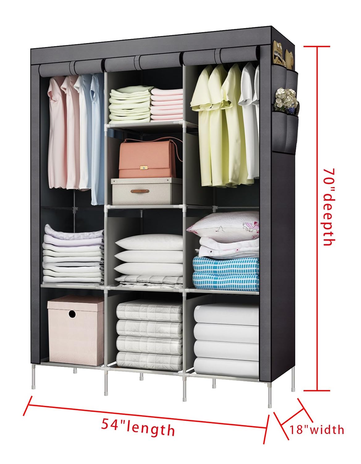 Youud Fashionable Clothes Closet Portable Wardrobe Storage