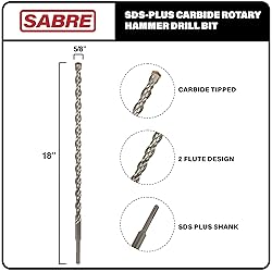 Sabre Tools 5/8 Inch x 18 Inch SDS Plus Rotary
