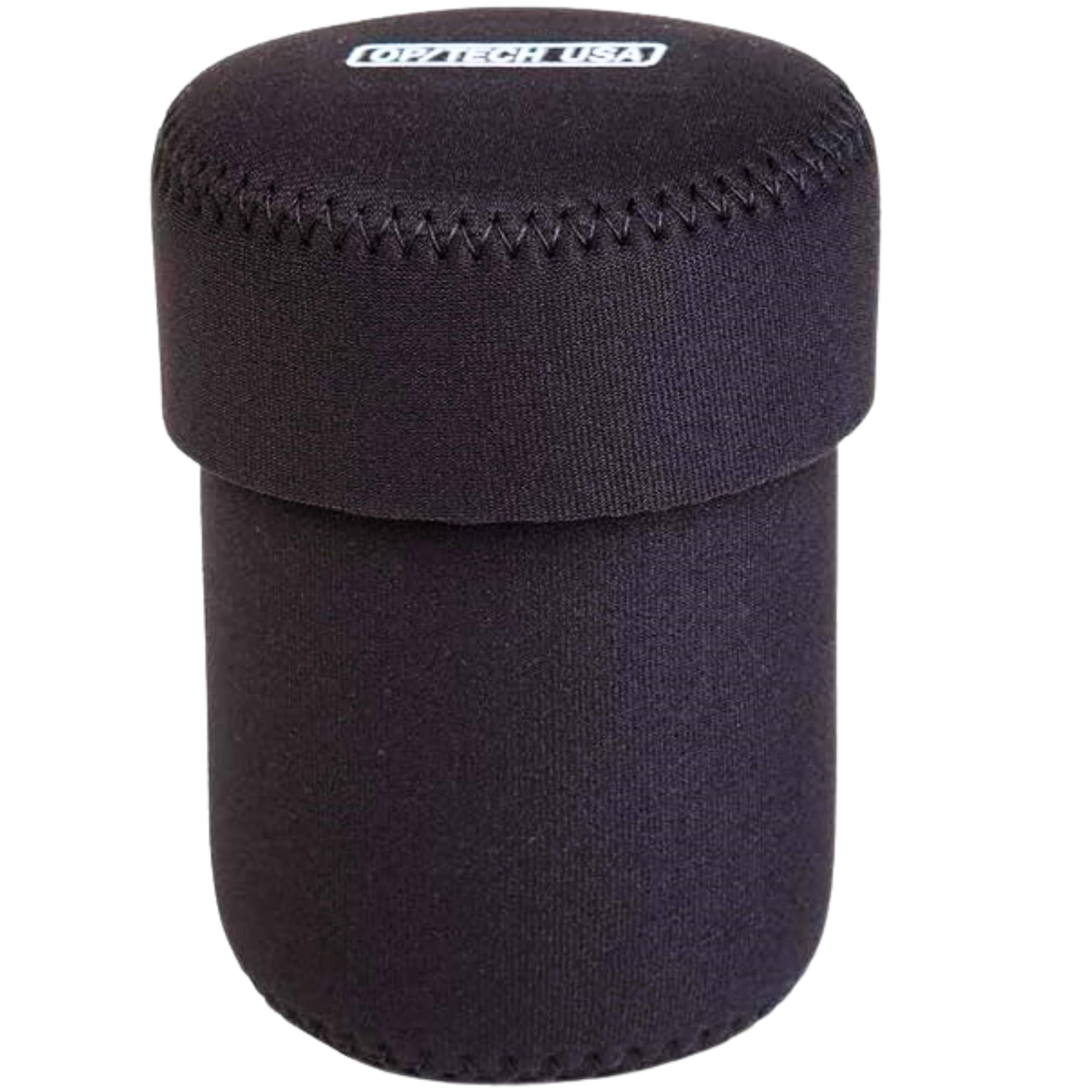 Photo 1 of OP/TECH USA Fold-Over Neoprene Lens Pouch – Camera Lens Case for safe Lens Cover storage, Great for Photography & outdoor shoot, Keeps your Lens secure with No-Lose Lid-304 (Black) - Made in USA