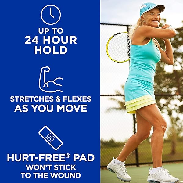 BAND-AID BRAND STERILE FLEXIBLE FABRIC ADHESIVE BANDAGES, COMFORTABLE FLEXIBLE PROTECTION & WOUND CARE FOR MINOR CUTS & SCRAPES, DESIGNED TO CUSHION PAINFUL WOUNDS, EXTRA LARGE SIZE