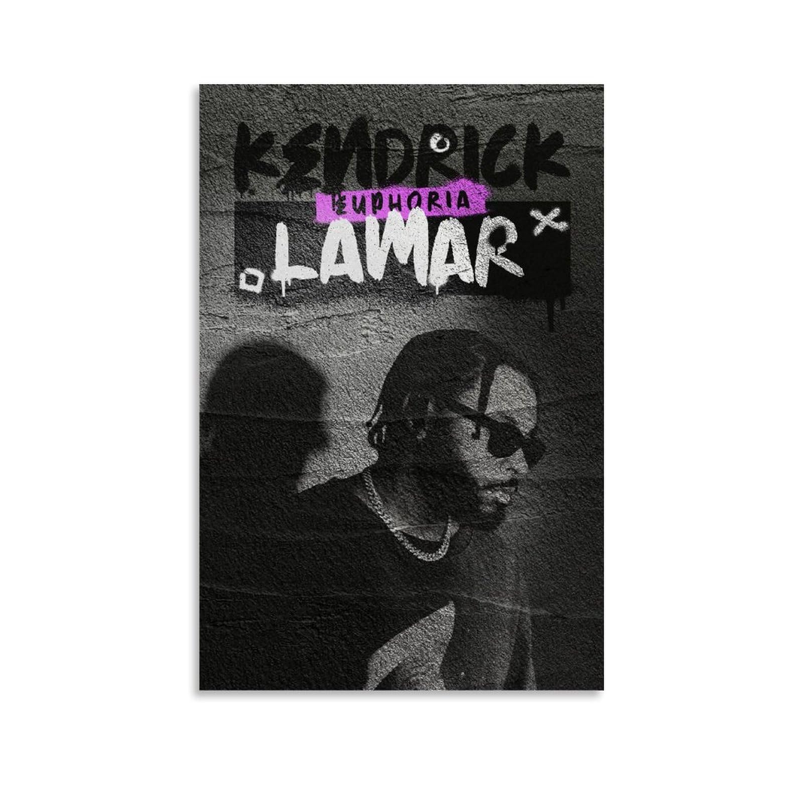 LONGRUi Kendrick Lamar Poster Decorative Painting Canvas Wall And Art Picture Print Modern Family Bedroom Decor Posters 12x18inch(30x45cm)