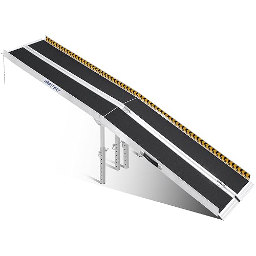 HABUTWAY 10ft Wheelchair Ramp, Portable Wheelchair Ramp with Support ...