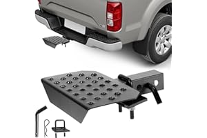 VEVOR Hitch Step for 2 Inch Receiver, Universal Rear Bumper Guard Protector with 350 LBS Load Capacity, Wide & Non-Slip Tow H