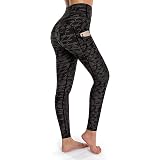OUGES Womens High Waist Yoga Pants with 