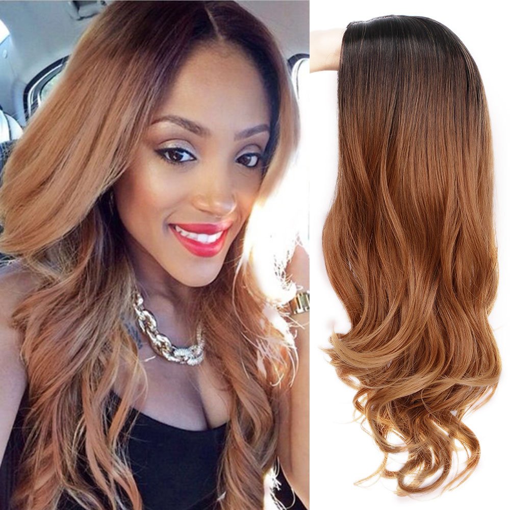 Details About Peluca Extension De Color Brown Mujer Cabello 24 Full Meduim Pelo Rizada
