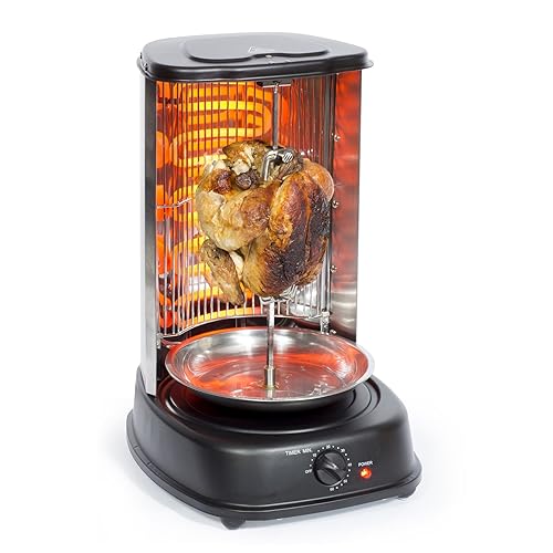 Syntrox Germany Doner Grill Rotisserie Chicken Gyros Grill Barbecue Table Grill black Amazon.co