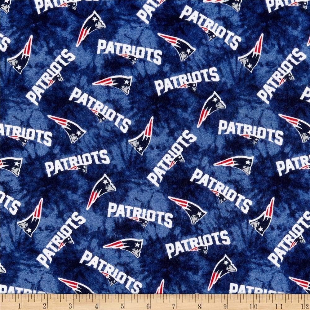 Amazon Com Traditions Nfl Flannel New England Patriots Tie Dye Navy Fabric By The Yard