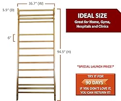 Durable Port Wood Stall Bar - Swedish Ladder with