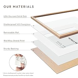 16x20 Picture Frame, Solid Oak 16x20 Picture Frame