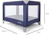 Red Kite Sleeptight Travel Cot - Blueberry, Padded Mattress, Portable view 6