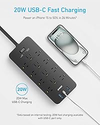 Anker Surge Protector Flat Plug Power