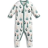 monica + andy On The Go Baby One Piece, Size 0-3 Months, Desert Blooms, Organic Baby Clothes for Girls, Sustainable Super Soft Fabric, Sizes for Preemie, Newborn, & Infant