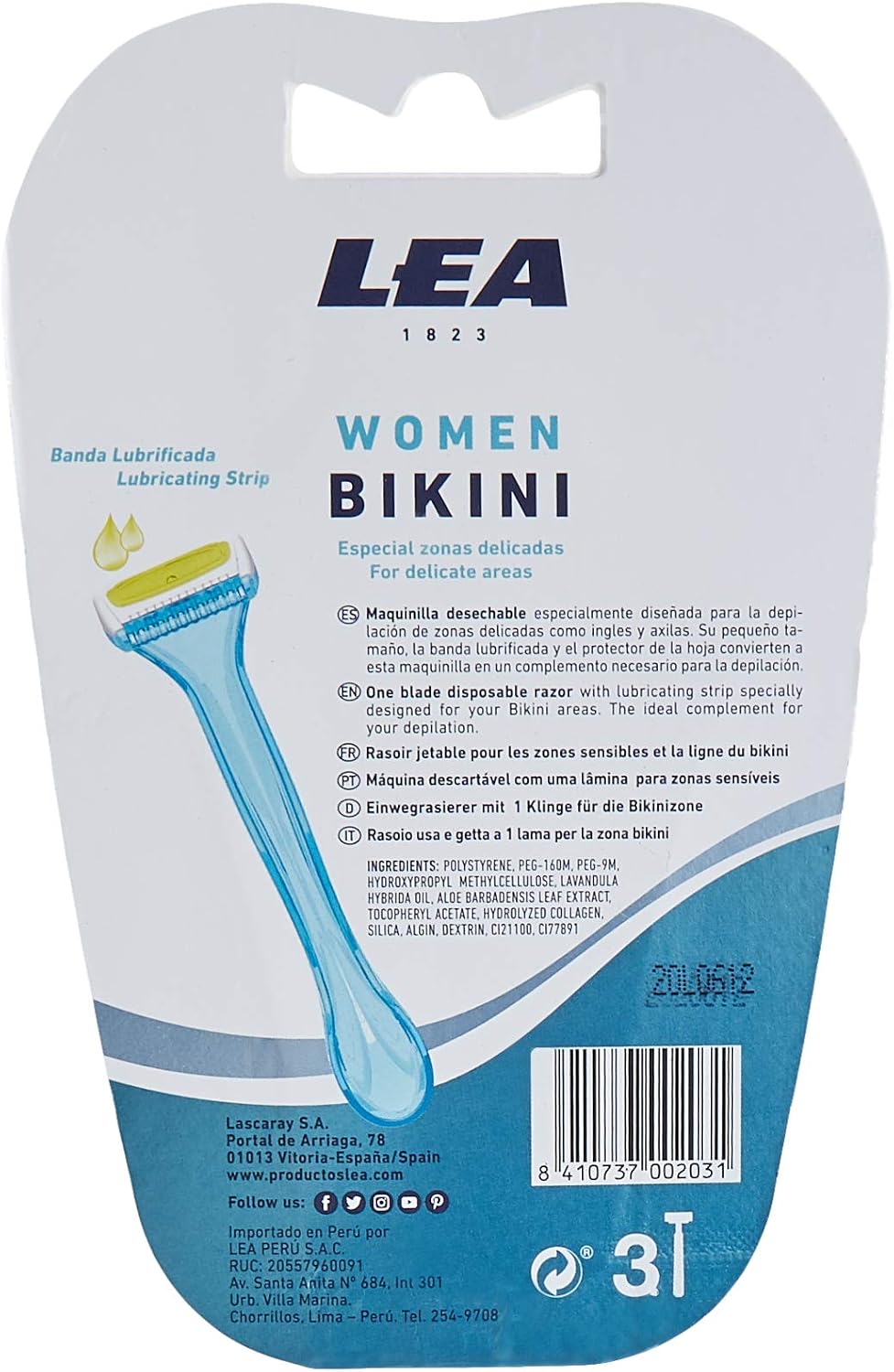 LEA WOMAN BIKINI disposable razor SET 3 pz, red, 1 count (Pack of 3) - Image 3