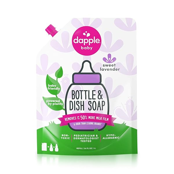 DAPPLE: REFILL PACK: BABY BOTTLE AND DISH LIQUID,...