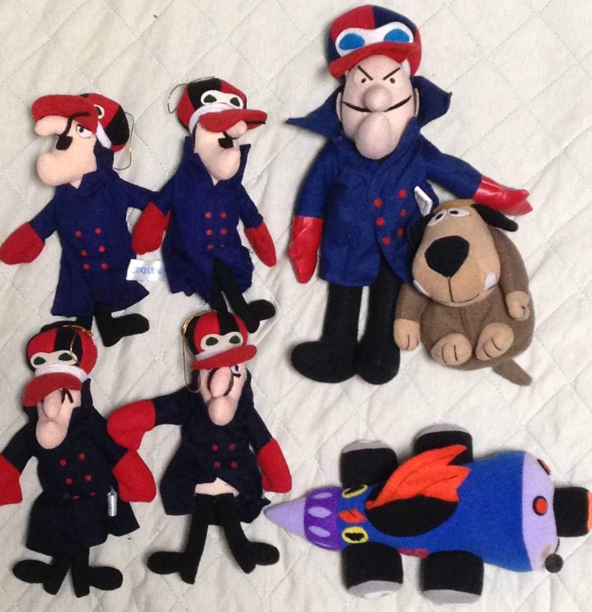 Amazon ケンケン ブラック魔王 ゼロゼロマシン ぬいぐるみ チキチキマシン猛レース ハンナバーベラ 犬 ７体セット ぬいぐるみ ホビー