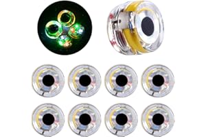 Dr.Fish LED Fishing Lures Assortment Deep Drop LED Fishing Spoons Underwater Flasher Diamond Lights Trolling Lures Halibut Rig