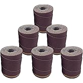 Ready-to-Wrap Sandpaper Rolls | 80 Grit | 6 Pack | for Jet & Performax 1632 Plus & Ryobi WDS1600 Drum Sanders by Monarch Industrial