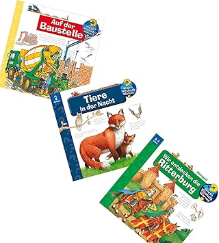Wieso Weshalb Warum Meine Grosse Horspiel Box Ritterburg Baustelle Und Tiere Der Nacht Amazon De Spielzeug