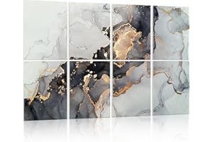 HLJ ART Art Acoustic Panels Sound Absorbing: Soundproof Wall Panels Noise Cancelling Padding, Acoustical Treatment for Home Office Studio 8 Pack 12x16"