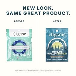 Cliganic 25 Pack Mosquito Repellent Bracelets for