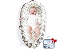 BELIVIUM Newborn Baby Lounger for Playtime Activity Mat Tummy Time Pillow, Detachable 0-18 Months Infant Rest Pad, Portable Baby Floor Seats & Loungers Must Haves Newborn Gifts