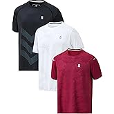 SUNTASY Men's Dry Fit Workout Shirts - Moisture-Wicking, Quick-Dry, 4-Way Stretch Premium Athletic Tees for Running & Sports