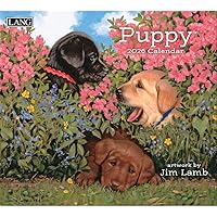 Lang Companies, Puppy 2026 Wall Calendar by Jim Lamb, 13.4'' X 12'', 12-Month Calendar with Stapled Binding