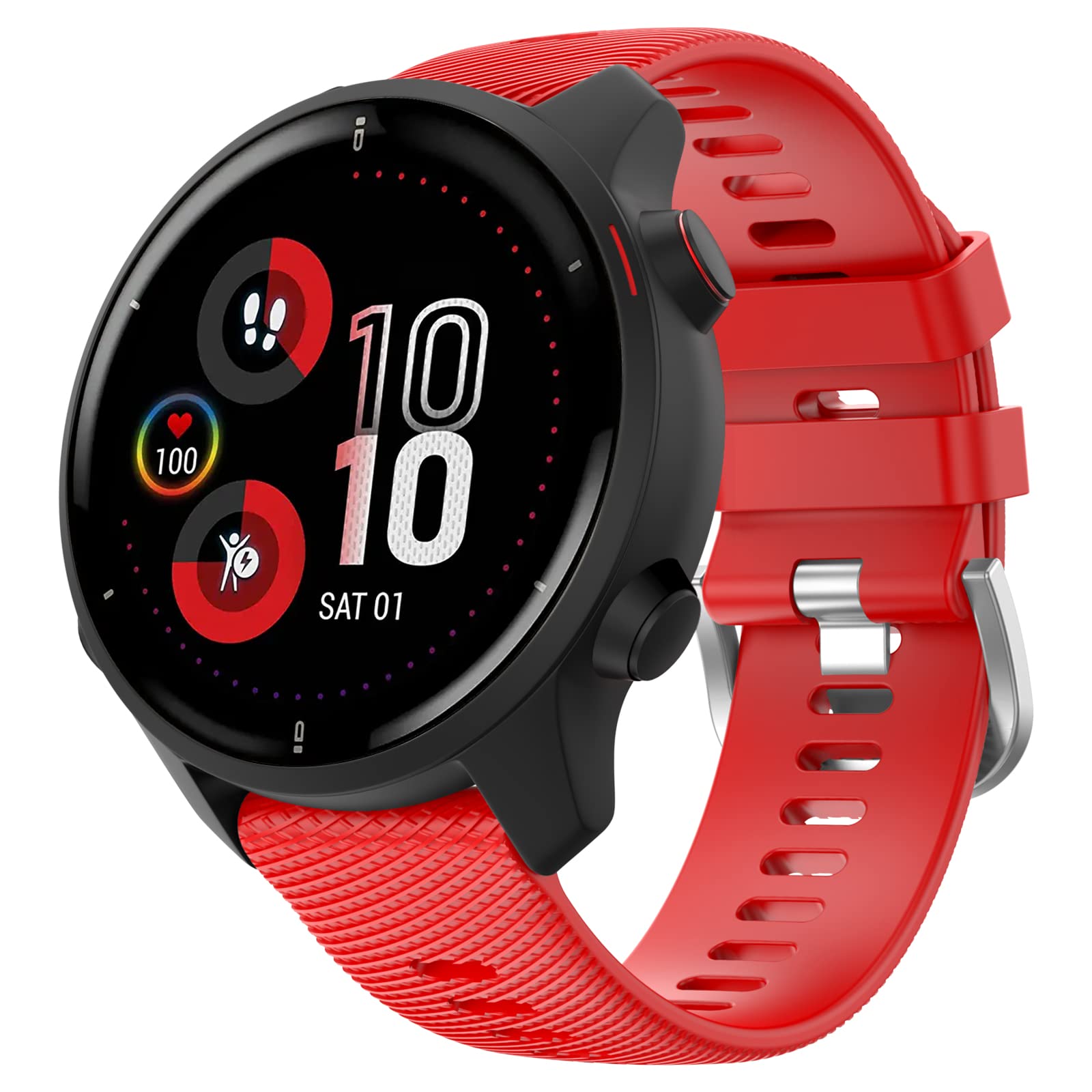 MYSNBKN Venu 2 plus Strap, 20mm Replacement Strap Soft Silicone for Garmin Vivoactive 3 Music/Venu 2 plus/Vivomove 3/Luxe/Style/HR/Forerunner 245/645 Music