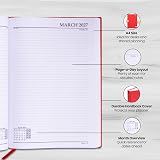 evelay 2027 Diary A4 A5 Page-a-Day Hardback Planner Burgundy view 4