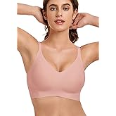 Quttlzze Womens Wireless Jelly Bras No Underwire Seamless Push Up Bra Ultra Soft Comfortable Tshirt Bralette Full Coverage