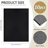 BENECREAT 10Pcs Fursuit Eye Mesh 30x22cm Black PVC Dust Plastic Net Cosplay view 2