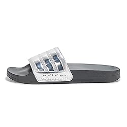 adidas Unisex-Adult Adilette Shower, Black/Silver