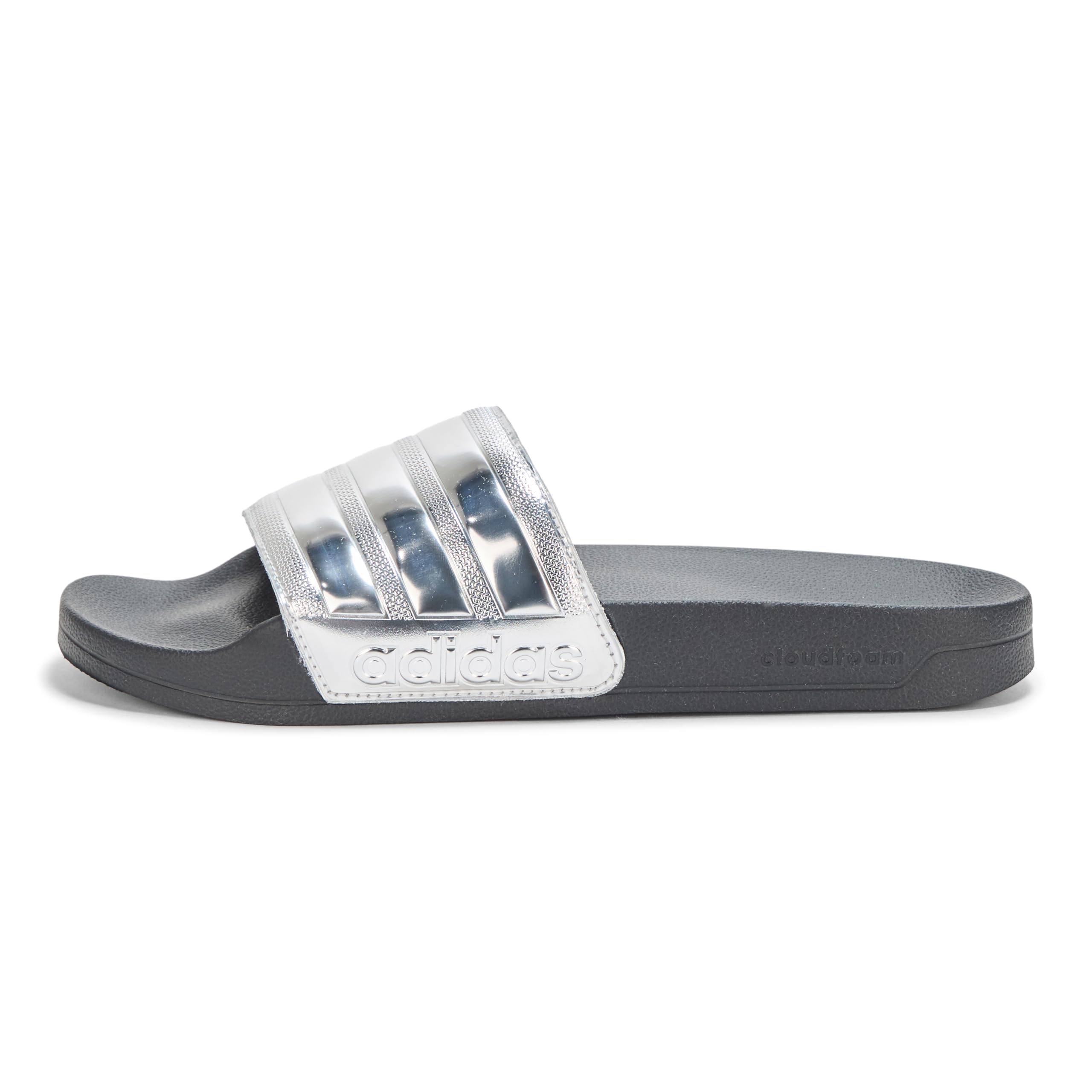adidas Unisex-Adult Adilette Shower, Black/Silver