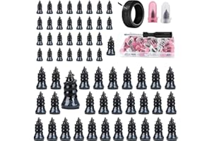 60pcs Tire Repair Rubber Nails Set with Screwdriver, Tire Repair Rubber Screws kit, Self-Service Tool for Car, Plug Kit for C